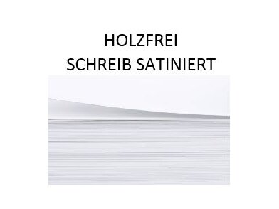 Holzfrei Schreibsatiniert | © EP