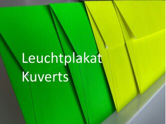 Leuchtplakatpapier Kuverts | © EP
