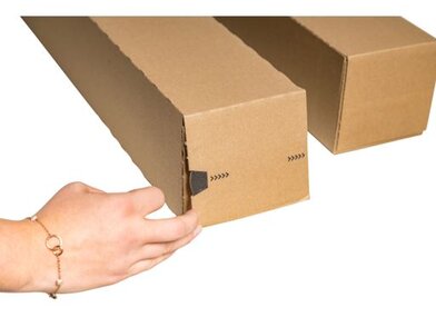 Anwendungsbeispiel Planbox mit Haftklebung und Aufreißfaden | © Liebensteiner Smartbox Pro