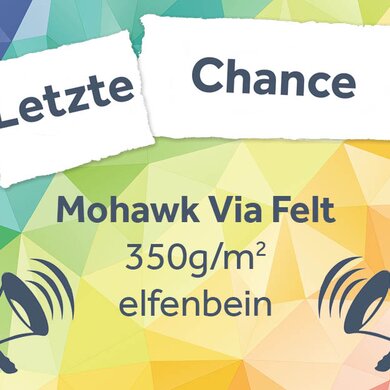 Letzte Chance Mohawk Via Felt 350/m zum Quadrat elfenbein neben Megaphon